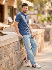 DARK BLUE POLO T-SHIRT (BASIC)