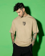 BROWN BEAST OVERSIZED GRAPHIC TEEZ