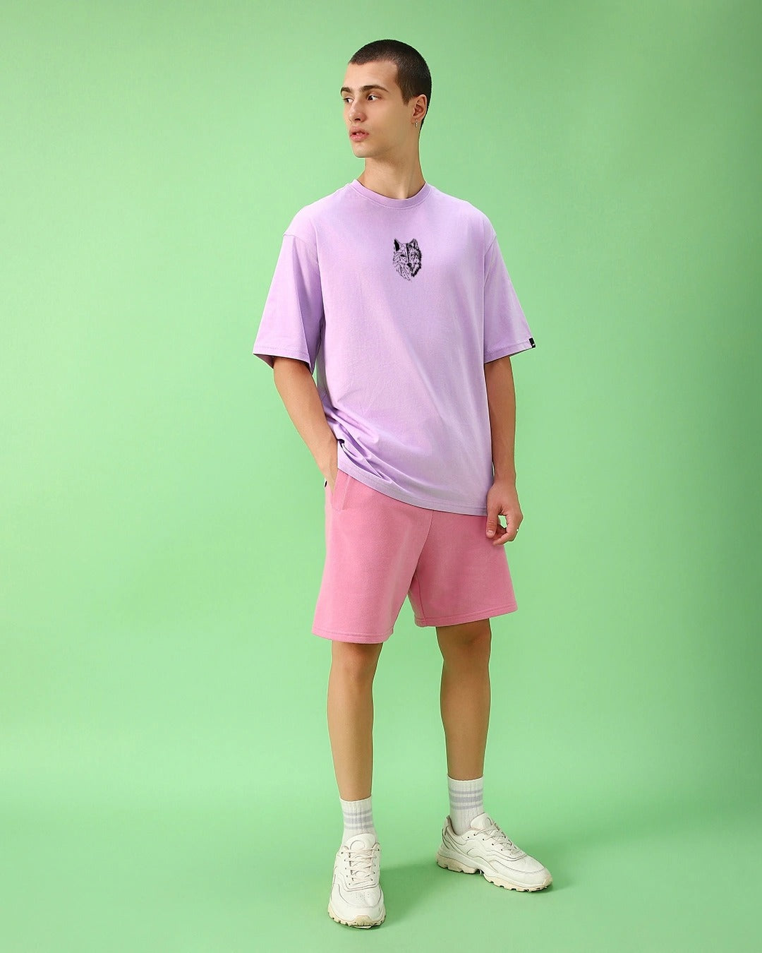PURPLE BEAST OVERSIZED GRAPHIC TEEZ