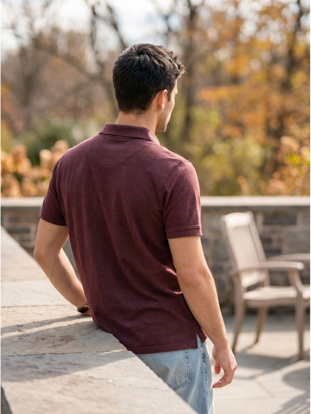 MAROON POLO T-SHIRT (BASIC)