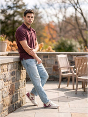 MAROON POLO T-SHIRT (BASIC)