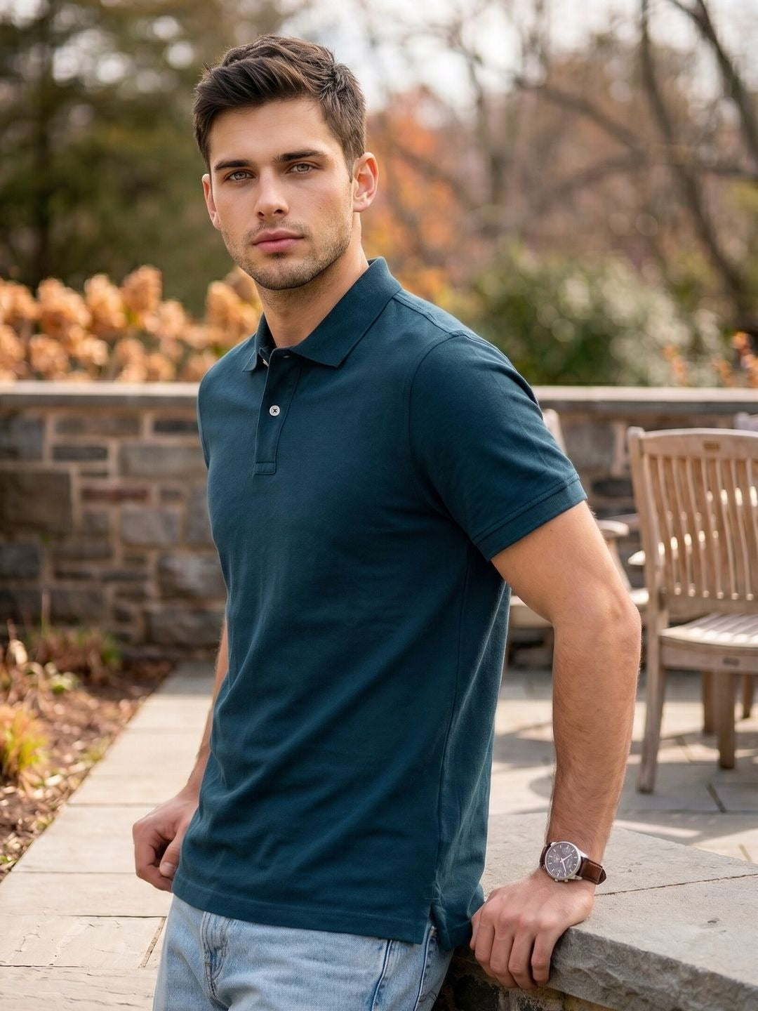 COOL BLUE POLO T-SHIRT (BASIC)