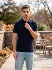 STEEL BLACK POLO T-SHIRT (BASIC)