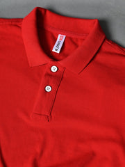 ROSE RED POLO T-SHIRT (BASIC)