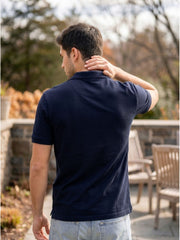 STEEL BLACK POLO T-SHIRT (BASIC)
