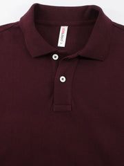BURGUNDY POLO T-SHIRT (BASIC)