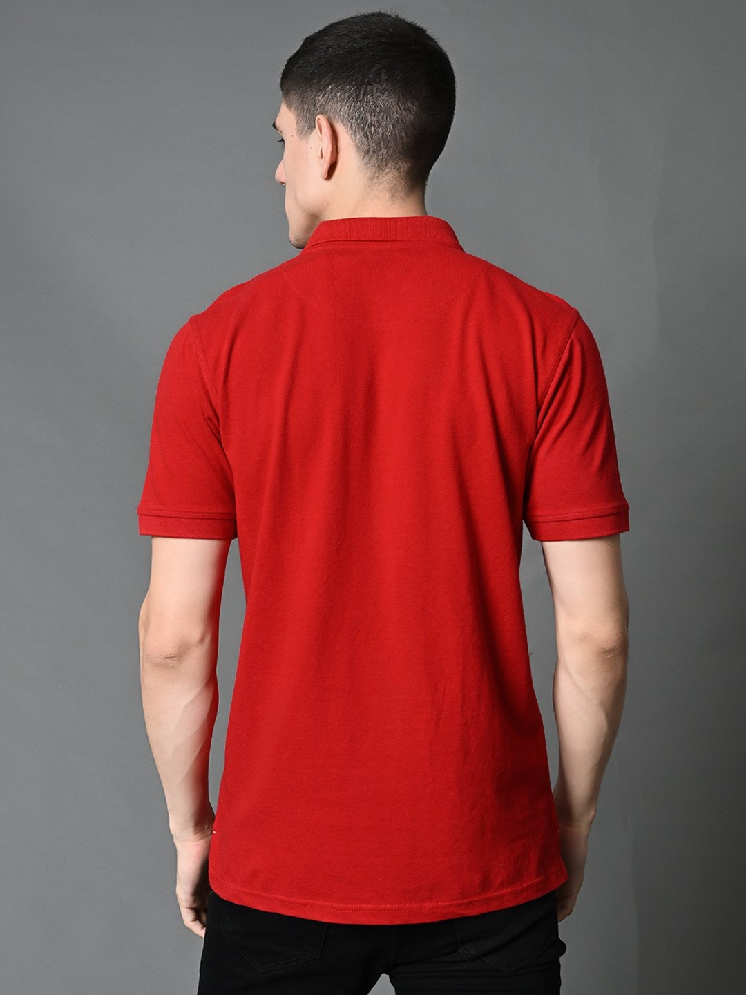 ROSE RED POLO T-SHIRT (BASIC)