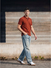 RUST POLO T-SHIRT (BASIC)