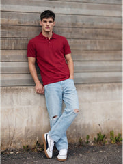 RED WINE POLO T-SHIRT (BASIC)