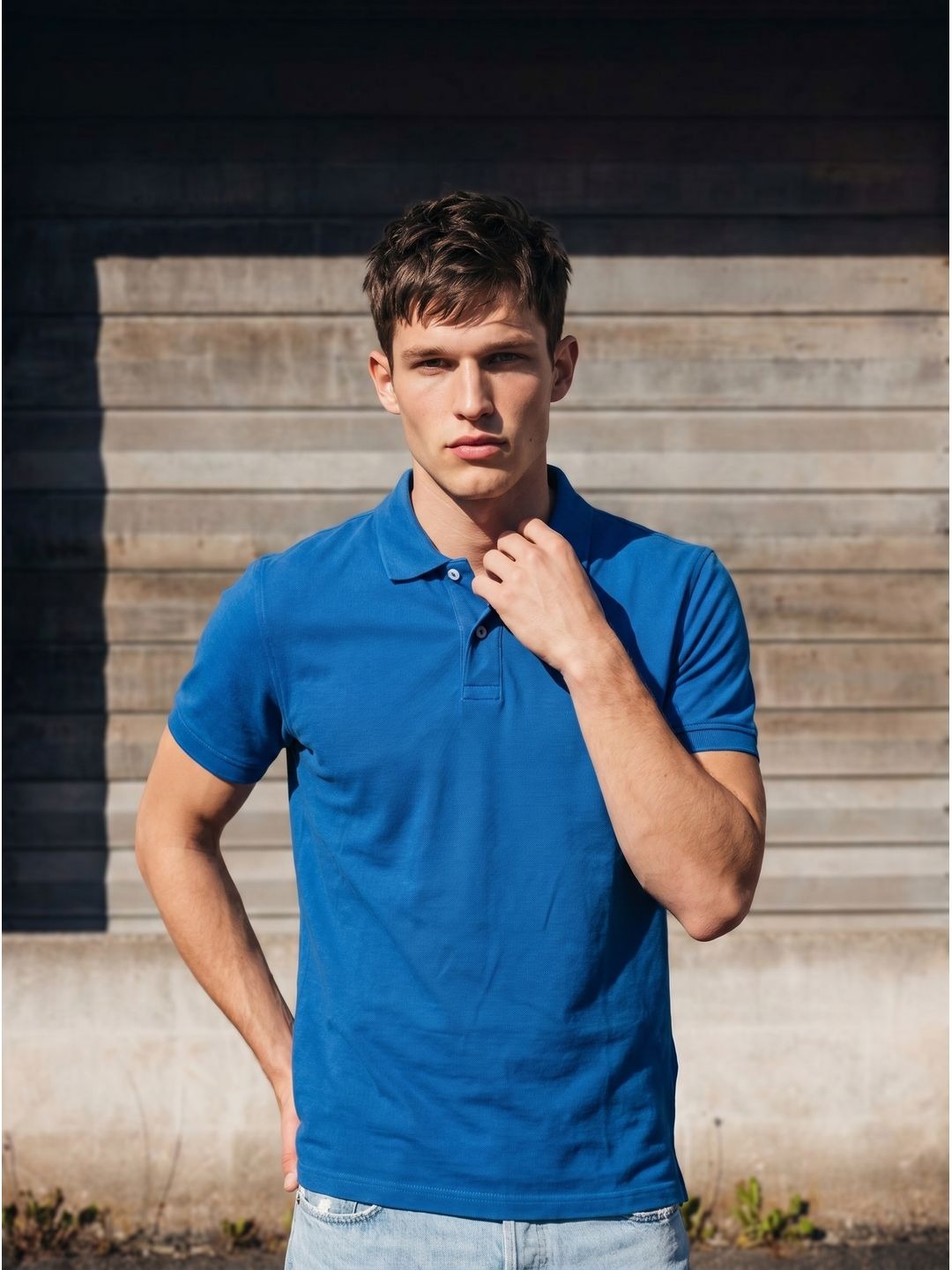 DEEP BLUE POLO T-SHIRT (BASIC)