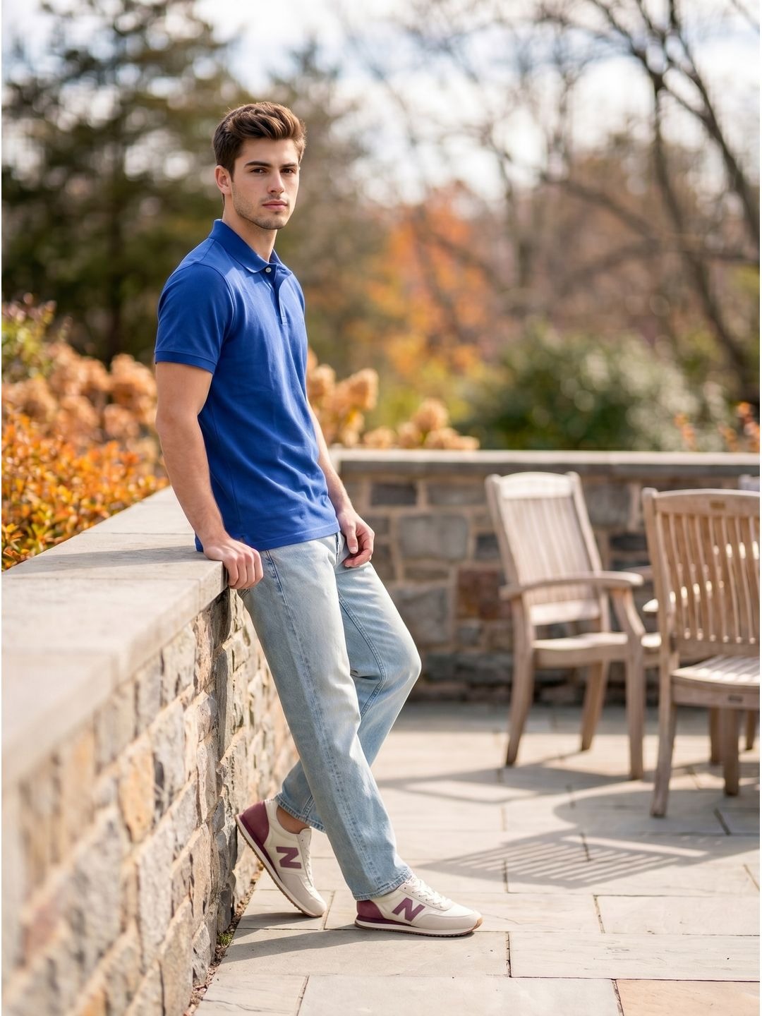 NAVY BLUE POLO T-SHIRT (BASIC)