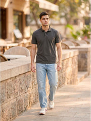 GRAY POLO T-SHIRT (BASIC)