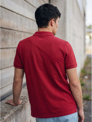 RED WINE POLO T-SHIRT (BASIC)