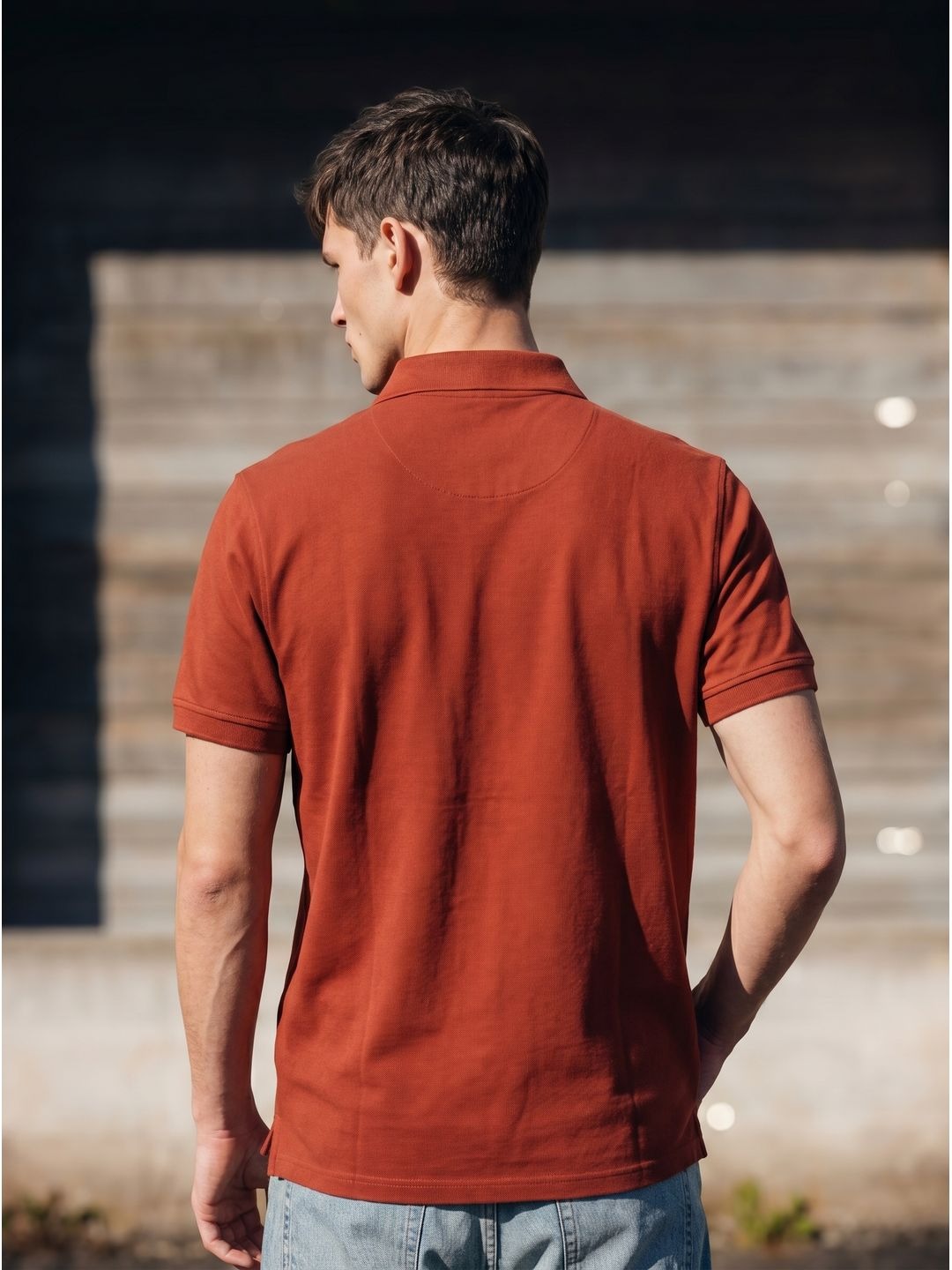 RUST POLO T-SHIRT (BASIC)